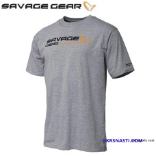 Футболка Savage Gear Signature Logo T-Shirt Gray